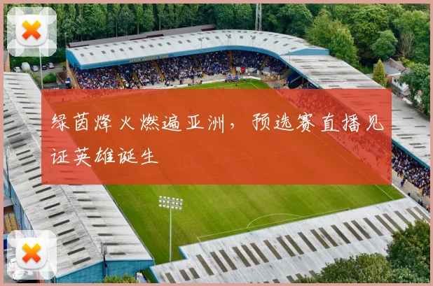 绿茵烽火燃遍亚洲，预选赛直播见证英雄诞生